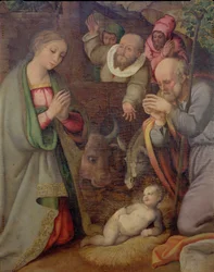 Die Geburt Christi (Detail)